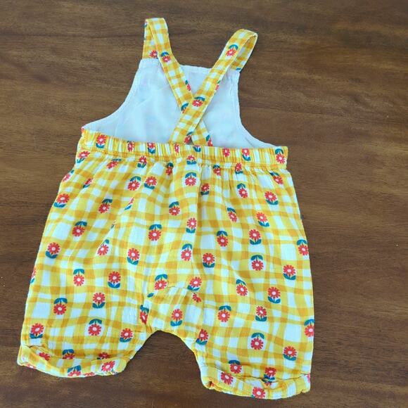 Hanna Anderson yellow flower baby- little kids - toddler cotton  romper size  2T - Picture 2 of 4
